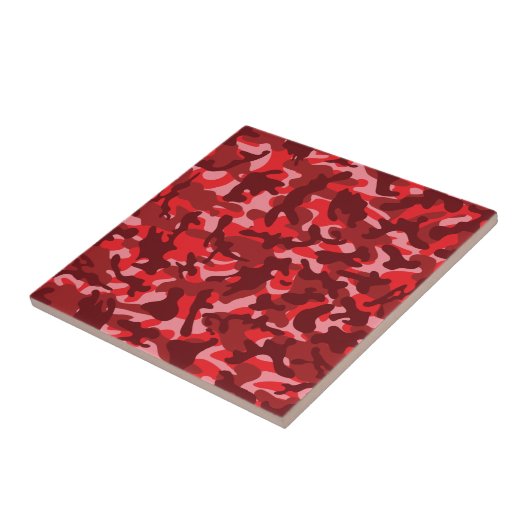 Carreau Camouflage Saumon rouge (Côté)