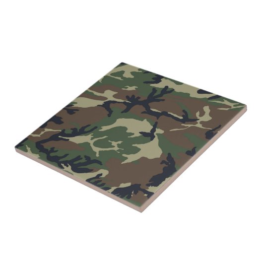 Carreau Camouflage vert Brown (Côté)