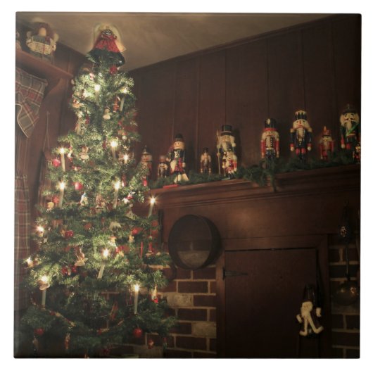 Carreau Campagne coloniale primitive Fête de Noël (Devant)