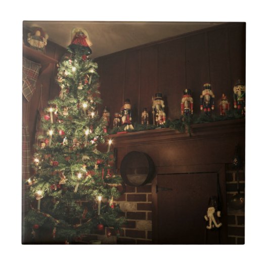 Carreau Campagne coloniale primitive Fête de Noël (Devant)
