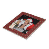 Carreau Campagne primitive Snowman tuile photo personnalis (Côté)