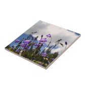 Carreau Campanules dans la tuile de Sandias (Côté)