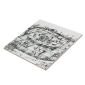 Carreau Campement militaire médiéval, d'un livre, pub. 18 (Côté)