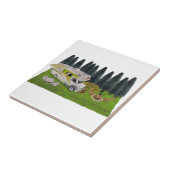 Carreau Camper RV dans la forêt (Côté)