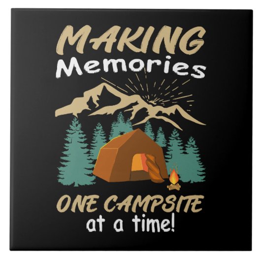 Carreau CAMPING, souvenirs (Devant)