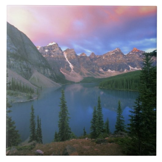 Carreau Canada, Alberta, lac Moraine à l'aube, Banff (Devant)