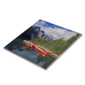 Carreau Canada, Alberta, lac Moraine. La surface vitreuse (Côté)