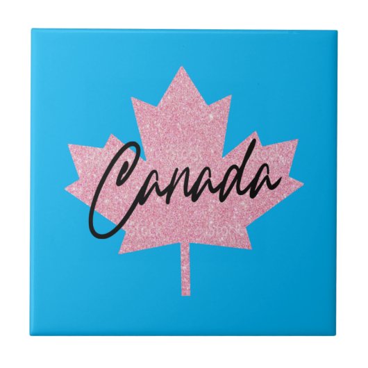 Carreau Canada Feuille d'érable (Devant)