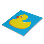 Carreau canard en caoutchouc jaune (Côté)