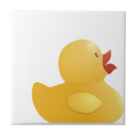 Carreau Canard en caoutchouc jaune (Devant)