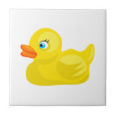 Carreau Canard en caoutchouc jaune (Devant)