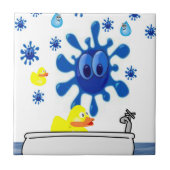 Carreau Canard en céramique (Devant)