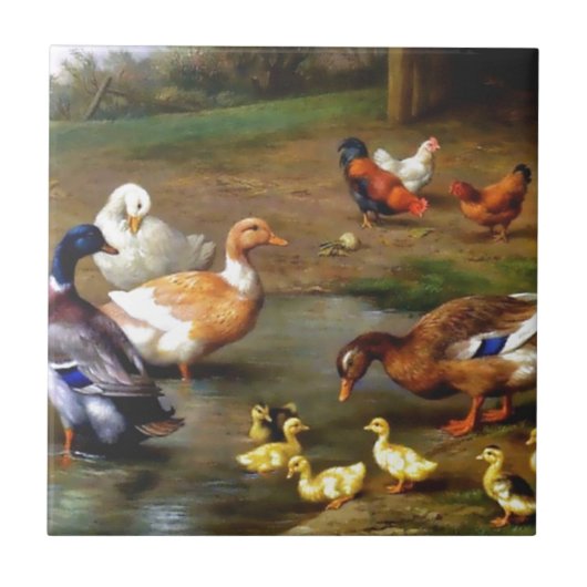 Carreau Canards et canetons (Devant)