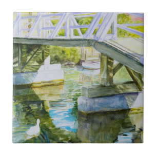 Carreau Canards sous un pont