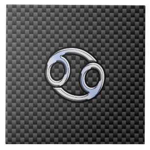 Carreau Cancer Zodiac Connexion au charbon de bois Fibres