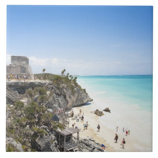 Carreau Cancun, Quintana Roo, Mexique - Ruines sur une col (Devant)