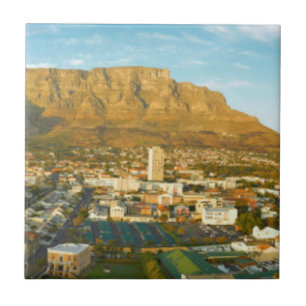 Carreau Cap Ville Avec La Montagne De La Table