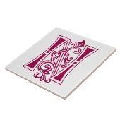 Carreau Capitale décorative botanique médiévale N (Côté)