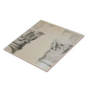 Carreau Capitaux bizantins des colonnes dans la nef du (Côté)