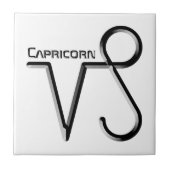 Carreau CAPRICORN, Conception abstraite du signe zodiaque, (Devant)