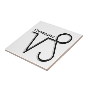 Carreau CAPRICORN, Conception abstraite du signe zodiaque,