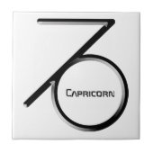 Carreau CAPRICORN, Conception abstraite du signe zodiaque, (Devant)
