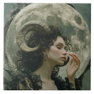 Carreau Capricorne Lune Astrologie Zodiac Carrelage cérami