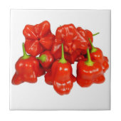Carreau Capsicum Chinense Chili Tile (Devant)