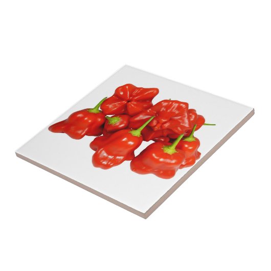 Carreau Capsicum Chinense Chili Tile (Côté)