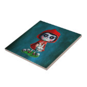 Carreau Capuchon de rouge de Dia de los Muertos Little (Côté)