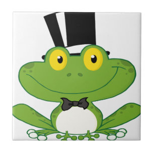 Carreau Caractère de grenouille de marié de bande dessin