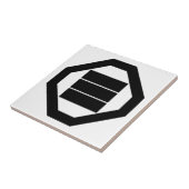 Carreau Caractères Kanji pour trois sur le plateau (Côté)