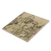 Carreau Caractères littéraires assemblés autour du (Côté)