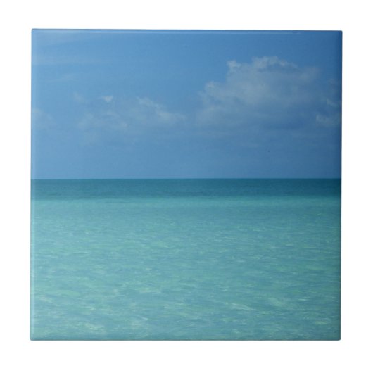 Carreau Caraïbes Horizon Tropical Turquoise Bleu (Devant)