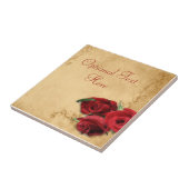 Carreau Caramel vintage Brown et Rose (Côté)
