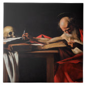 Carreau Caravaggio - Écriture Saint Jérôme (Devant)