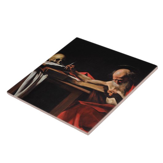 Carreau Caravaggio - Écriture Saint Jérôme (Côté)