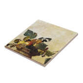 Carreau Caravaggio - Panier de fruits - Oeuvre classique (Côté)