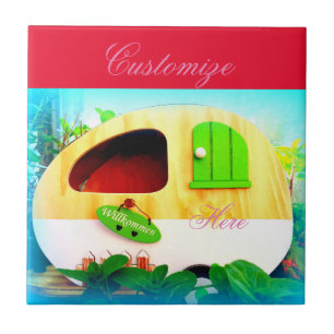 Carreau caravane minuscule de gitan de maison