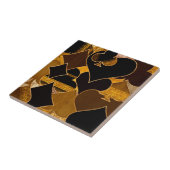 Carreau Card Suit symbole de collage - Black and Gold text (Côté)