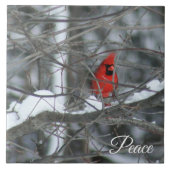 Carreau Cardinal dans la neige (Devant)