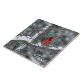 Carreau Cardinal dans la neige (Côté)