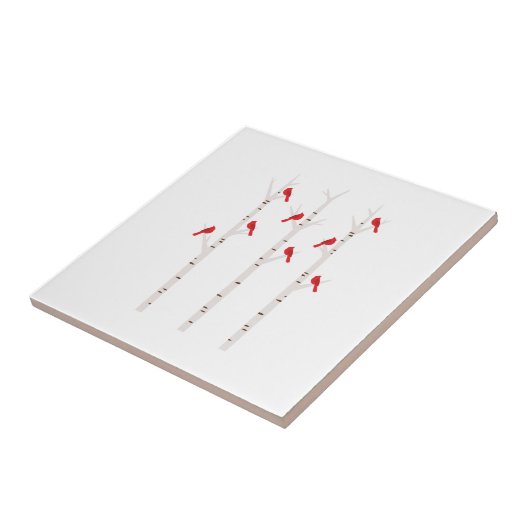 Carreau Cardinal Dans Les Arbres (Côté)