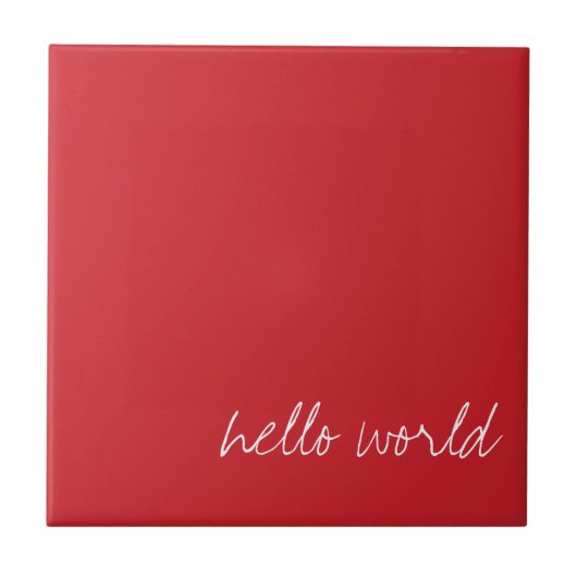 Carreau Cardinal rouge personnalisé (Devant)