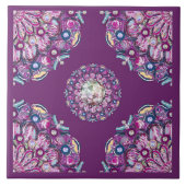 Carreau Cardinal rouge Rosace (Devant)