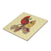 Carreau Cardinaux d'hiver Pine et Holly (Côté)