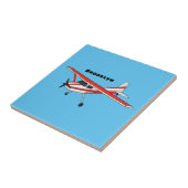 Carreau Caricature de l'avion à train de vélo (Côté)