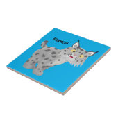 Carreau Caricature de lynx de lynx de lynx (Côté)