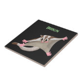 Carreau Caricature de planeur de sucre joyeux (Côté)