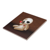 Carreau Caricature de poupée vaudou en amour (Côté)